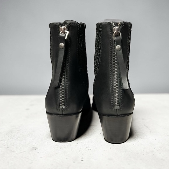 🌻 Frye Ellen Woven Black Leather Bootie | Women\'s Size 10 main image 10